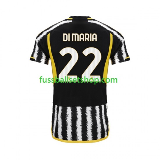Günstige Fußball Trikotsatz Juventus Turin Angel Di Maria 22 Herren Heimtrikot 2023-2024 Kurzarm