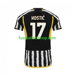 Günstige Fußball Trikotsatz Juventus Turin Filip Kostic 17 Herren Heimtrikot 2023-2024 Kurzarm