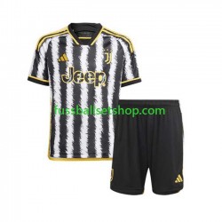 Günstige Fußball Trikotsatz Juventus Turin Kinder Heimtrikot 2023-2024 Kurzarm