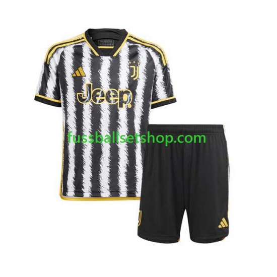 Günstige Fußball Trikotsatz Juventus Turin Kinder Heimtrikot 2023-2024 Kurzarm