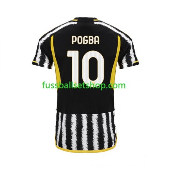 Günstige Fußball Trikotsatz Juventus Turin Paul Pogba 10 Herren Heimtrikot 2023-2024 Kurzarm