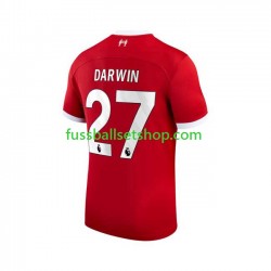 Günstige Fußball Trikotsatz Liverpool Darwin Nunez 27 Herren Heimtrikot 2023-2024 Kurzarm