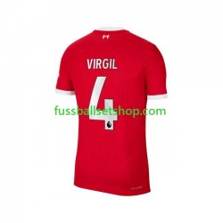 Günstige Fußball Trikotsatz Liverpool Virgil van Dijk 4 Herren Heimtrikot 2023-2024 Kurzarm
