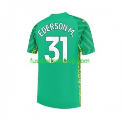 Günstige Fußball Trikotsatz Manchester City Ederson Moraes 31 Torwart Herren Heimtrikot 2023-2024 Kurzarm