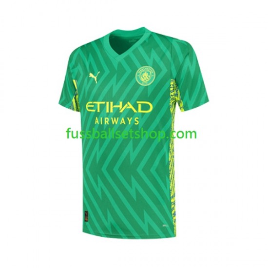 Günstige Fußball Trikotsatz Manchester City Torwart Herren Heimtrikot 2023-2024 Kurzarm