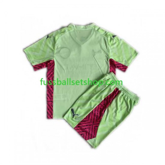 Günstige Fußball Trikotsatz Manchester City Torwart Kinder Ausweichtrikot 2023-2024 Kurzarm
