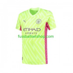 Günstige Fußball Trikotsatz Manchester City Torwart Herren Ausweichtrikot 2023-2024 Kurzarm
