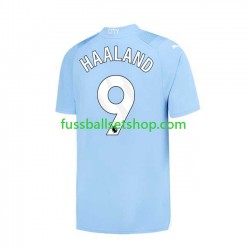 Günstige Fußball Trikotsatz Manchester City Haaland 9 Herren Heimtrikot 2023-2024 Kurzarm