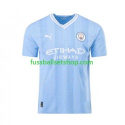 Günstige Fußball Trikotsatz Manchester City Herren Heimtrikot 2023-2024 Kurzarm