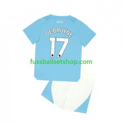 Günstige Fußball Trikotsatz Manchester City Kevin De Bruyne 17 Kinder Heimtrikot 2023-2024 Kurzarm