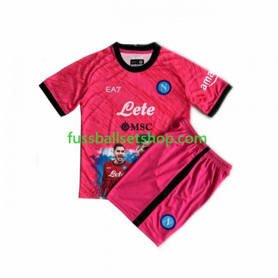 Günstige Fußball Trikotsatz SSC Neapel Face Game Alex Meret 1 Torwart Kinder Heimtrikot 2022-2023 Kurzarm