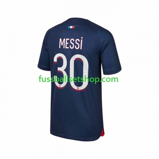 Günstige Fußball Trikotsatz Paris Saint-Germain Lionel Messi 30 Herren Heimtrikot 2023-2024 Kurzarm