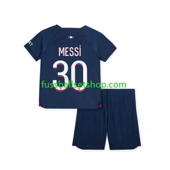 Günstige Fußball Trikotsatz Paris Saint-Germain Lionel Messi 30 Kinder Heimtrikot 2023-2024 Kurzarm