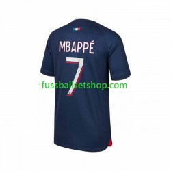 Günstige Fußball Trikotsatz Paris Saint-Germain Mbappé 7 Herren Heimtrikot 2023-2024 Kurzarm
