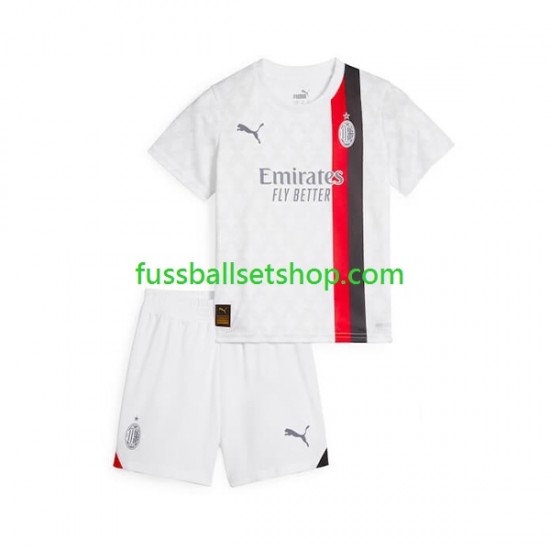 Günstige Fußball Trikotsatz AC Mailand Kinder Auswärtstrikot 2023-2024 Kurzarm
