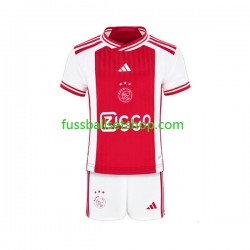 Günstige Fußball Trikotsatz Ajax Amsterdam Kinder Heimtrikot 2023-2024 Kurzarm
