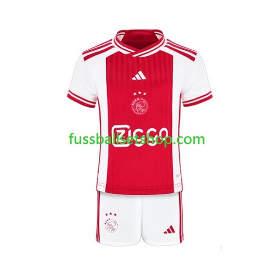 Günstige Fußball Trikotsatz Ajax Amsterdam Kinder Heimtrikot 2023-2024 Kurzarm