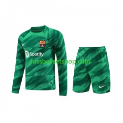 Günstige Fußball Trikotsatz FC Barcelona Torwart Kinder Heimtrikot 2023-2024 Langarm