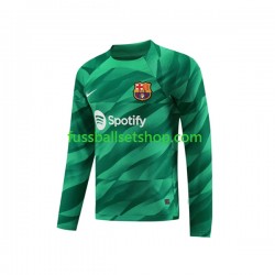 Günstige Fußball Trikotsatz FC Barcelona Ter Stegen 1 Torwart Herren Heimtrikot 2023-2024 Langarm
