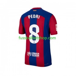 Günstige Fußball Trikotsatz FC Barcelona Pedri 8 Herren Heimtrikot 2023-2024 Kurzarm