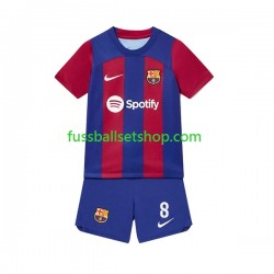 Günstige Fußball Trikotsatz FC Barcelona Pedri 8 Kinder Heimtrikot 2023-2024 Kurzarm