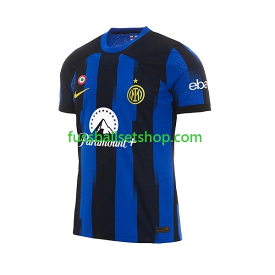 Günstige Fußball Trikotsatz Inter Mailand Herren Heimtrikot 2023-2024 Kurzarm