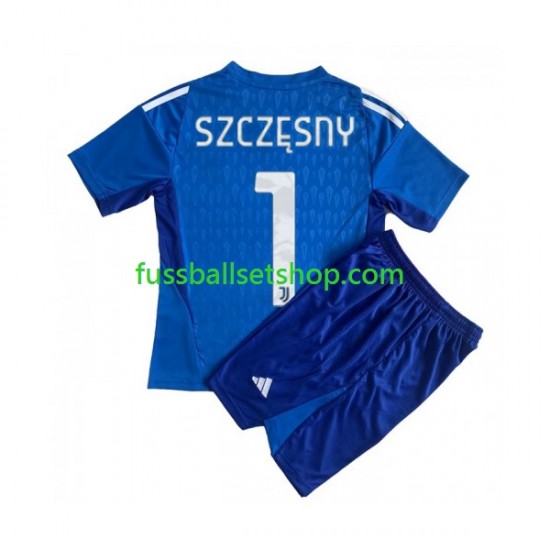 Günstige Fußball Trikotsatz Juventus Turin Wojciech Szczesny 1 Torwart Kinder Heimtrikot 2023-2024 Kurzarm