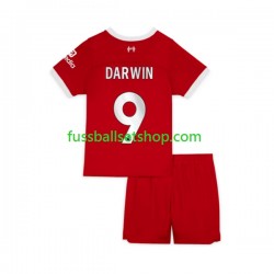 Günstige Fußball Trikotsatz Liverpool Darwin Nunez 9 Kinder Heimtrikot 2023-2024 Kurzarm