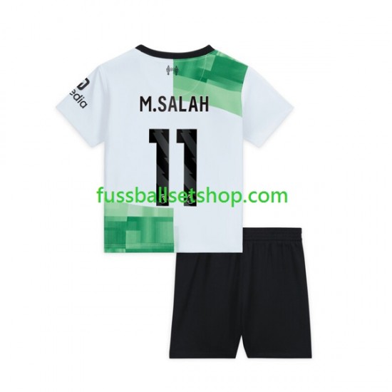Günstige Fußball Trikotsatz Liverpool M.Salah 11 Kinder Auswärtstrikot 2023-2024 Kurzarm