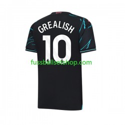 Günstige Fußball Trikotsatz Manchester City Jack Grealish 10 Herren Ausweichtrikot 2023-2024 Kurzarm