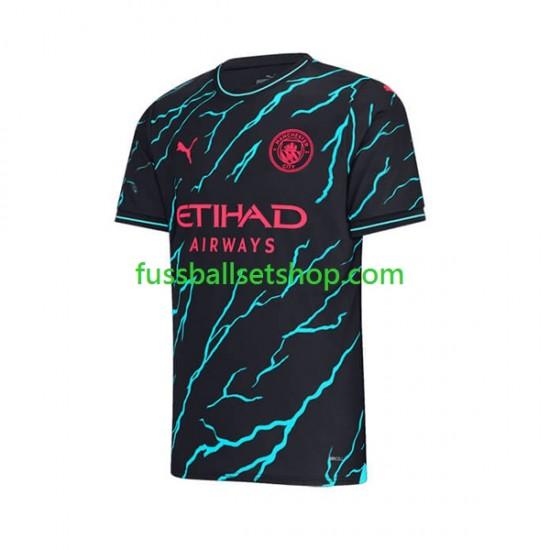 Günstige Fußball Trikotsatz Manchester City Kevin De Bruyne 17 Herren Ausweichtrikot 2023-2024 Kurzarm