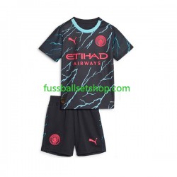 Günstige Fußball Trikotsatz Manchester City Kinder Ausweichtrikot 2023-2024 Kurzarm
