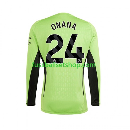 Günstige Fußball Trikotsatz Manchester United Andre Onana 24 Torwart Herren Heimtrikot 2023-2024 Langarm
