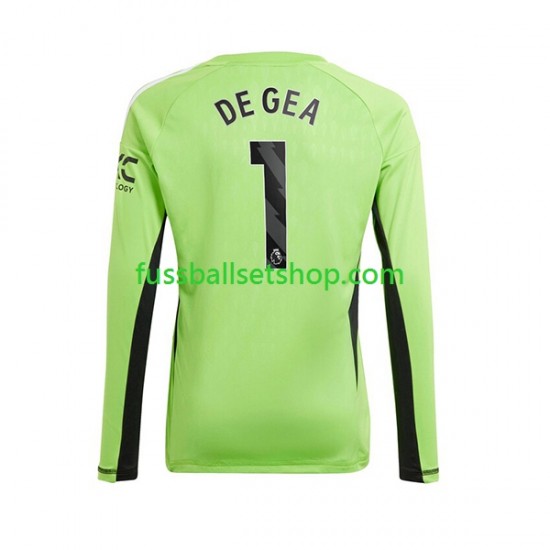 Günstige Fußball Trikotsatz Manchester United De Gea 1 Torwart Herren Heimtrikot 2023-2024 Langarm