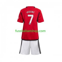 Günstige Fußball Trikotsatz Manchester United Mount 7 Kinder Heimtrikot 2023-2024 Kurzarm