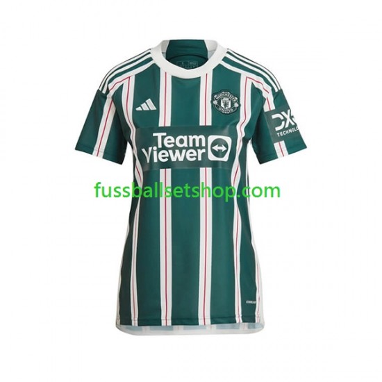 Günstige Fußball Trikotsatz Manchester United Frauen Auswärtstrikot 2023-2024 Kurzarm