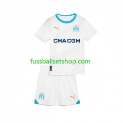 Günstige Fußball Trikotsatz Olympique Marseille Kinder Heimtrikot 2023-2024 Kurzarm