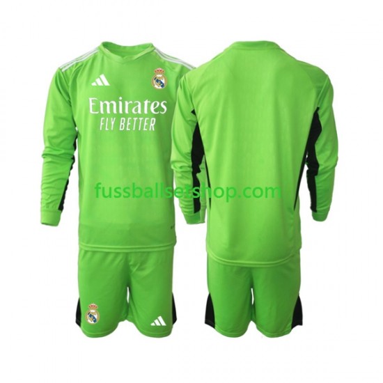 Günstige Fußball Trikotsatz Real Madrid Torwart Kinder Heimtrikot 2023-2024 Langarm