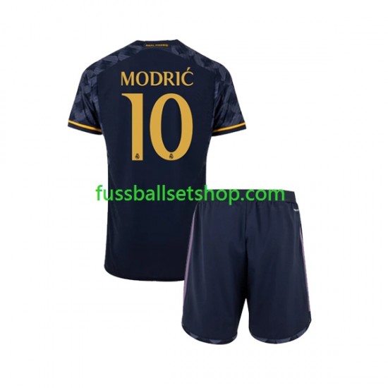 Günstige Fußball Trikotsatz Real Madrid Modrić Luka 10 Kinder Auswärtstrikot 2023-2024 Kurzarm