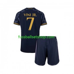 Günstige Fußball Trikotsatz Real Madrid Vinicius Junior 7 Kinder Auswärtstrikot 2023-2024 Kurzarm