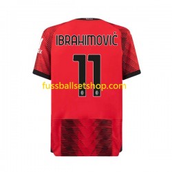 Günstige Fußball Trikotsatz AC Mailand Ibrahimovic 11 Herren Heimtrikot 2023-2024 Kurzarm