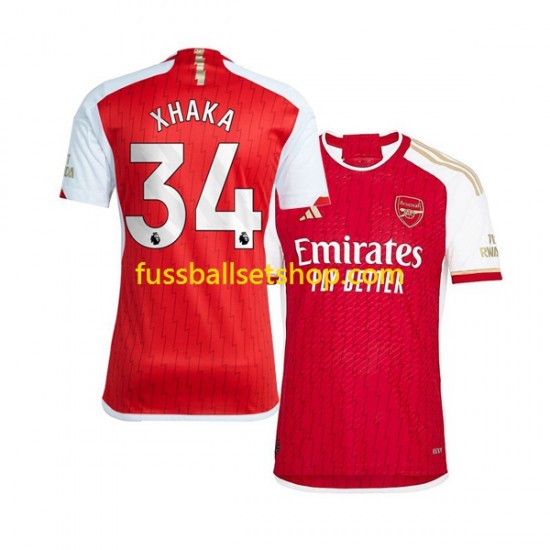 Günstige Fußball Trikotsatz Arsenal Xhaka 34 Herren Heimtrikot 2023-2024 Kurzarm