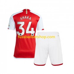 Günstige Fußball Trikotsatz Arsenal Xhaka 34 Kinder Heimtrikot 2023-2024 Kurzarm