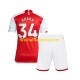 Günstige Fußball Trikotsatz Arsenal Xhaka 34 Kinder Heimtrikot 2023-2024 Kurzarm