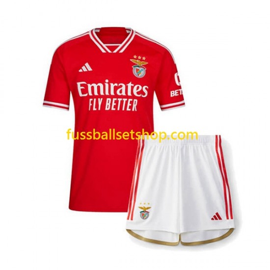 Günstige Fußball Trikotsatz Benfica Kinder Heimtrikot 2023-2024 Kurzarm