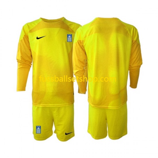 Günstige Fußball Trikotsatz Griechenland Torwart Kinder Heimtrikot 2023 Langarm