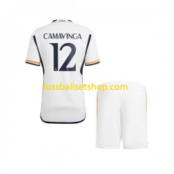 Günstige Fußball Trikotsatz Real Madrid Camavinga 12 Kinder Heimtrikot 2023-2024 Kurzarm
