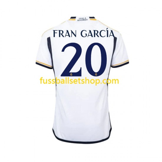 Günstige Fußball Trikotsatz Real Madrid Fran Garcia 20 Herren Heimtrikot 2023-2024 Kurzarm