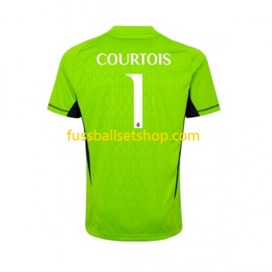 Günstige Fußball Trikotsatz Real Madrid Thibaut Courtois 1 Torwart Herren Heimtrikot 2023-2024 Kurzarm