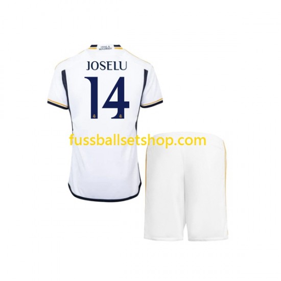 Günstige Fußball Trikotsatz Real Madrid JOSELU 14 Kinder Heimtrikot 2023-2024 Kurzarm